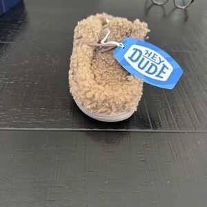 Hey Dude Brown Fuzzy Slippers